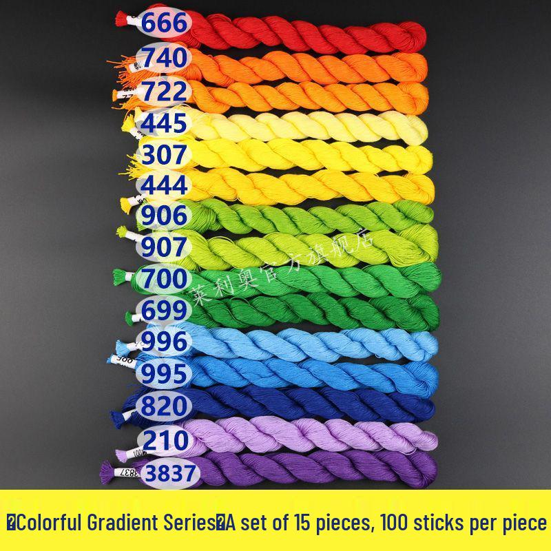 Baumwoll-Kreuzstich-Stickgarn: Handgefertigte Einlegesohlen, Dickes Nähgarn, Eine Farbe pro Stück