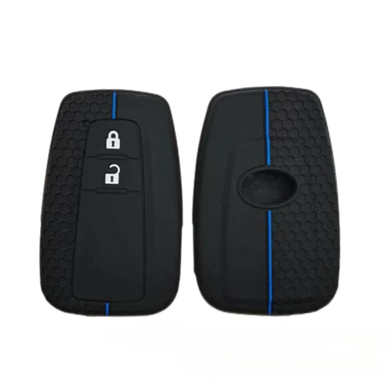 Für Toyota Prius Camry Corolla Avalon CHR RAV4 Land Cruiser Prado Silikon Auto Schlüsselhülle Zubehör Gummihülle Schutzschale