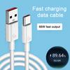 Datová linka Rychlé nabíjení Stabilní výstup Přenos dat 6A/66W Nabíjecí kabel pro mobilní telefony typu C pro Android pro Huawei pro Xiaomi
