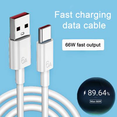 Szybkie ładowanie linii danych Stabilne wyjście transmisji danych 6A/66W Typ C Kabel do ładowania telefonu komórkowego dla Androida dla Huawei dla Xiaomi