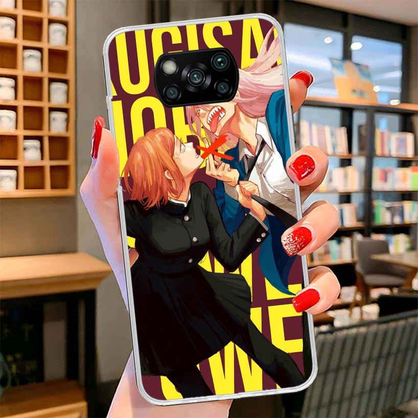 

Power Makima Chainsaw Cover Phone Case For Xiaomi Poco F7 Ultra X7 X6 X5 Pro M7 Redmi 15C 15 13C 13 12C 12 10C 10 9A 9C 9T 9 She Redmi 10C