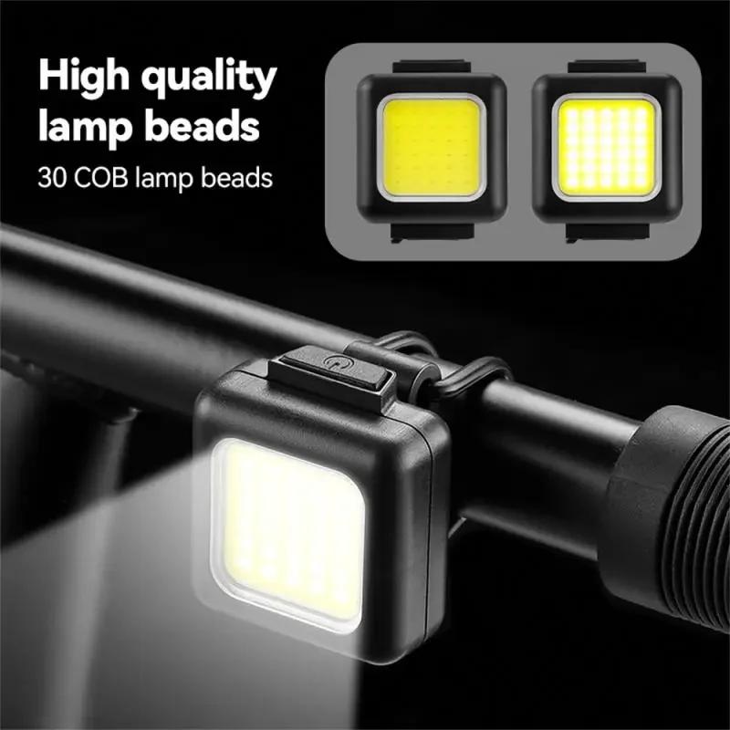 Mini Bike Front/Rear Light Rechargeable LED High Bicycle Taillight Headlight Waterproof Safety Night Riding Warning Cycling Lamp