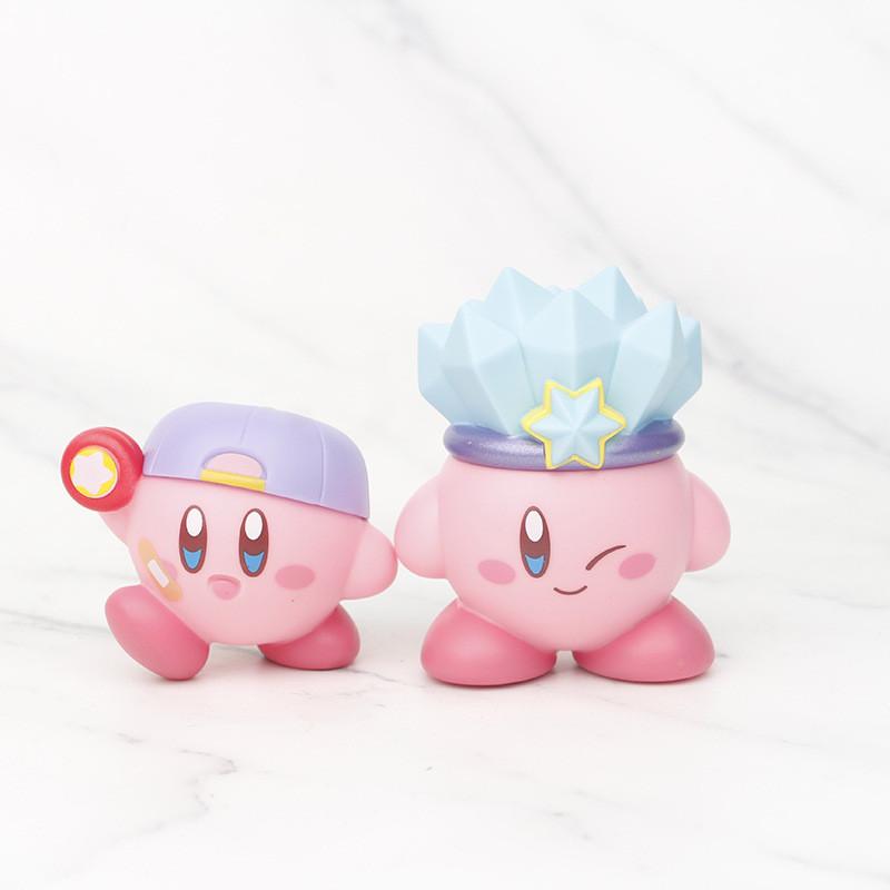 Entzückende Pvc Kirby Figur Star Kirby Wolkenkuchen Auto Display Blind Box Sammlerstück