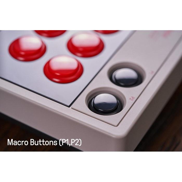 8Bitdo Bluetooth Arcade Stick for Switch & Windows (White/Red/Black)