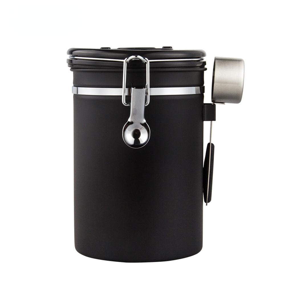 Moisture-Proof Stainless Steel Sealed Tank Storage Coffee Beans Tea   Bean Milk Powder Jar  Pot Kitchen Grains Box