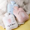 Portable Hot Water Bottles  Mini Winter Warming Products Water Injection Explosion-proof Cartoon Hot  PVC Water Injection Cartoon Hot Water Bags