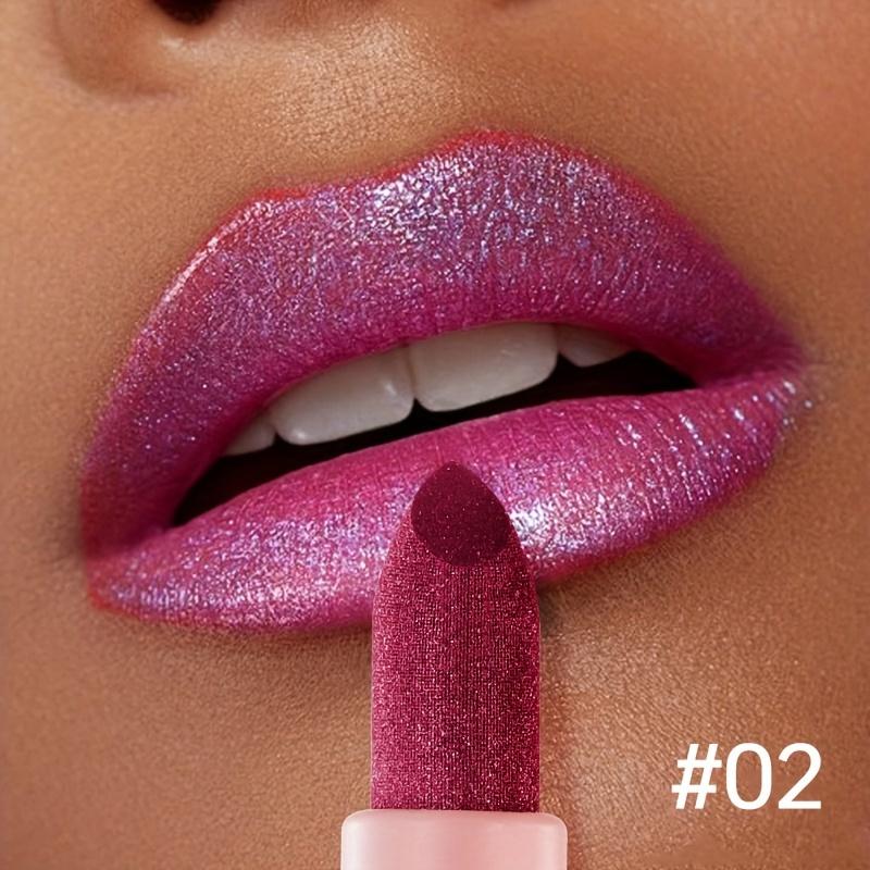 

Металлическая перламутровая губная помада, сверкающая глазурь для губ и высококачественный материал, губная помада и стойкая водостойкая и устойчивая к поту блестящая перламутровая глазурь для губ 02