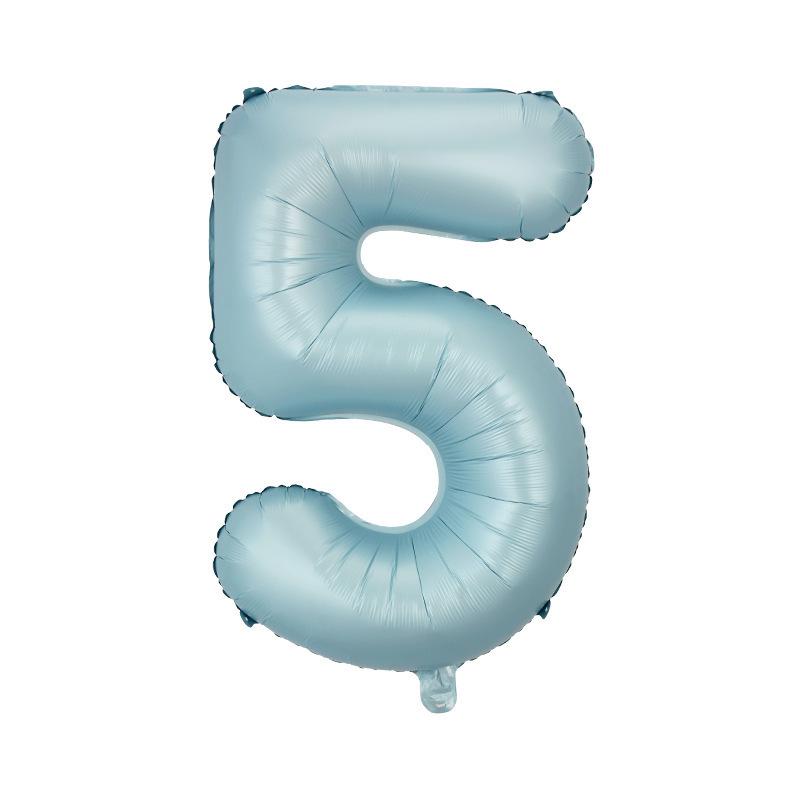 32" Medium Number Aluminum Foil Balloon for Children's Birthday Party Decorations