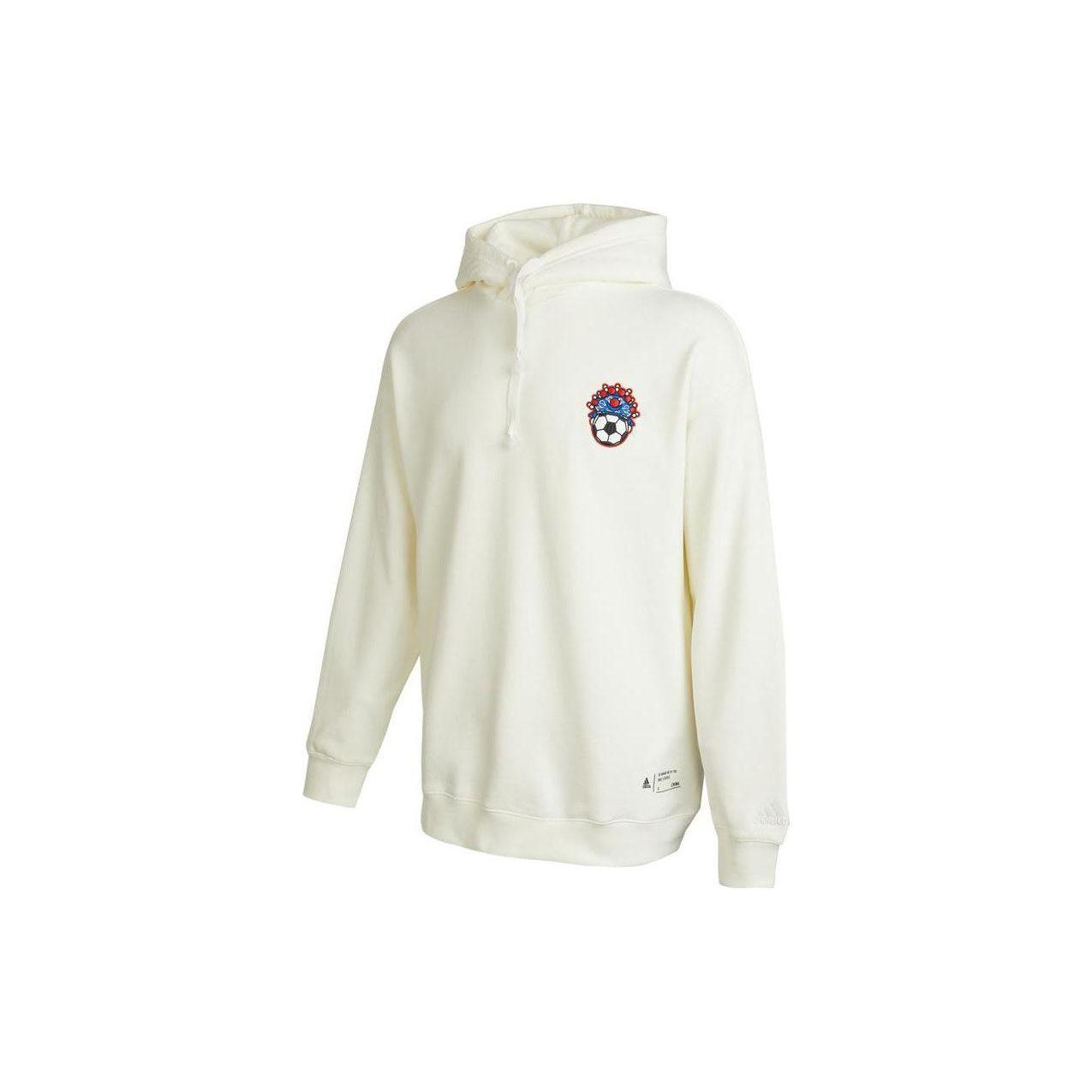 

Adidas Embroidered Print Sweatshirt With Crew Neck Unisex Top White IB2753 L