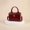 Retro Boxy Patent Leather Women's Crossbody Bag - Versatile Single Shoulder Handbag