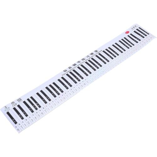 88-Key Paper Piano Keyboard Finger Simulation Practice Guide, Folding Teaching Note Chart, Portable Waterproof Electronic Piano Exercise Cardboard for