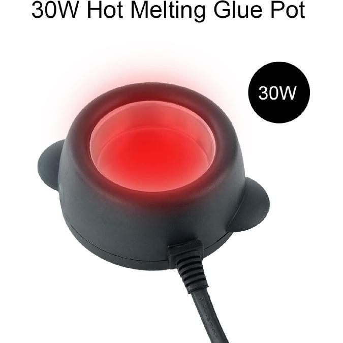 Joyzan Hot Melt Glue Pot, Mini Electric Melting Beads Skillet Stick Pellets Fusion Keratin Pan Warmer Professional Craft Stove 30W Heater Crafting