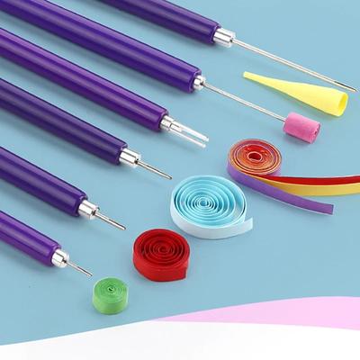6Pcs/set Quilling Paper Pen Scrapbooking Craft Origami Handle Slotted Structure Practical Quilled Tool