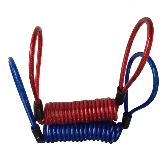 120cm Motorcycle Motorbike Safety Disc Brake Lock Spring Reminder Cable Coil