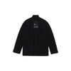 Li Ning X Jackie Chan Collaboration Kung Fu Series Casual Short Lace-Up Cotton Jacket Winter Men Jacket Black AJMR057-1