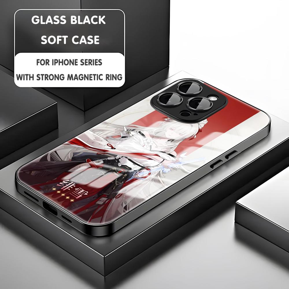 Wuthering Waves Hiyuki Phone Case For iPhone17 16 15 14 13 12 11 X XR XS 8 Plus Mini Pro Max Glass Magnetic Case
