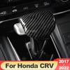Carbon faser Auto Getriebe Kopf Schaltknauf Abdeckung Getriebe Shift Griff Trim Aufkleber Für Honda crv CR-V 2017- 2022 zubehör