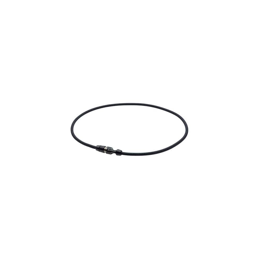 Phiten Rakuwa Necklace Leash Type II Black 50cm Men's Accessory
