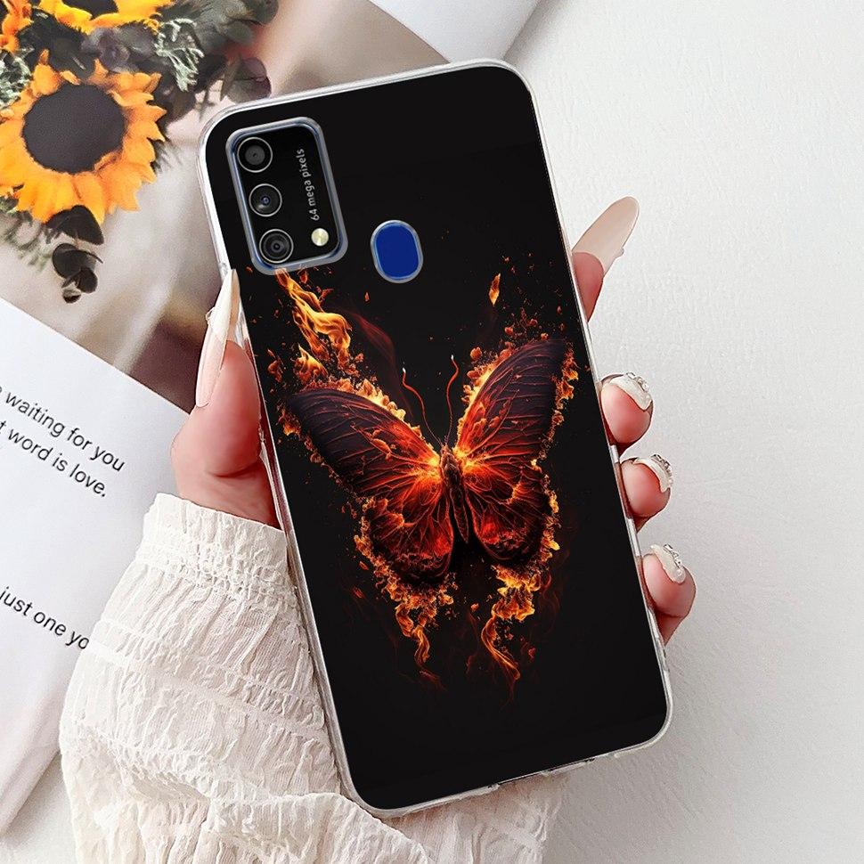 Cute Cat Caroon Cover For Samsung Galaxy A21s Case Soft Silicone Fundas Phone Cases For Samsung A 21s  A21s SM-A217F Full Bumper