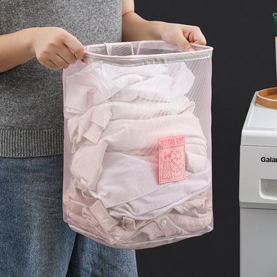 Faltbarer Wäschekorb Organizer Schmutzwäsche Badezimmer Kleidung Netz Aufbewahrungstasche Zuhause Wandmontiert Hängekorb Rahmen Eimer