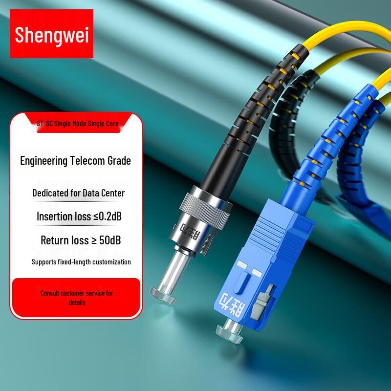 Shengwei Telecom-Grade Single-Mode Fiber Optic Patch Cord