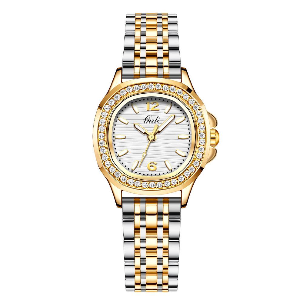 Gadi Fashion Diamond Encrusted Starry Sky Ladies Watch Waterproof Quartz For Women белый