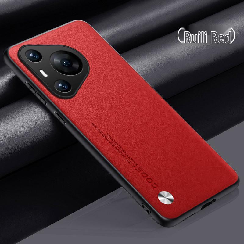 

Кожаный чехол Huawei Pura70pro: Тонкий кевларовый чехол против падений для P60/P50/P40. Huawei P30 Pro