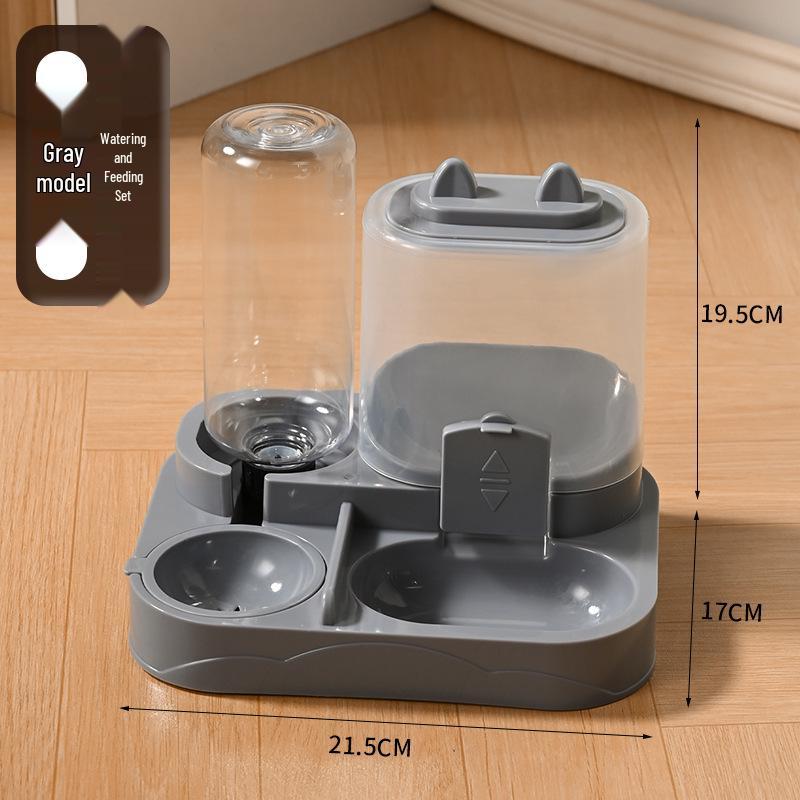 Automatic Double Bowl Cat & Dog Feeder with Drinker