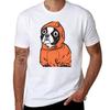 Boston Terrier Orange Hoodie Tshirt Lightweight Cooling Short Sleeve Tee