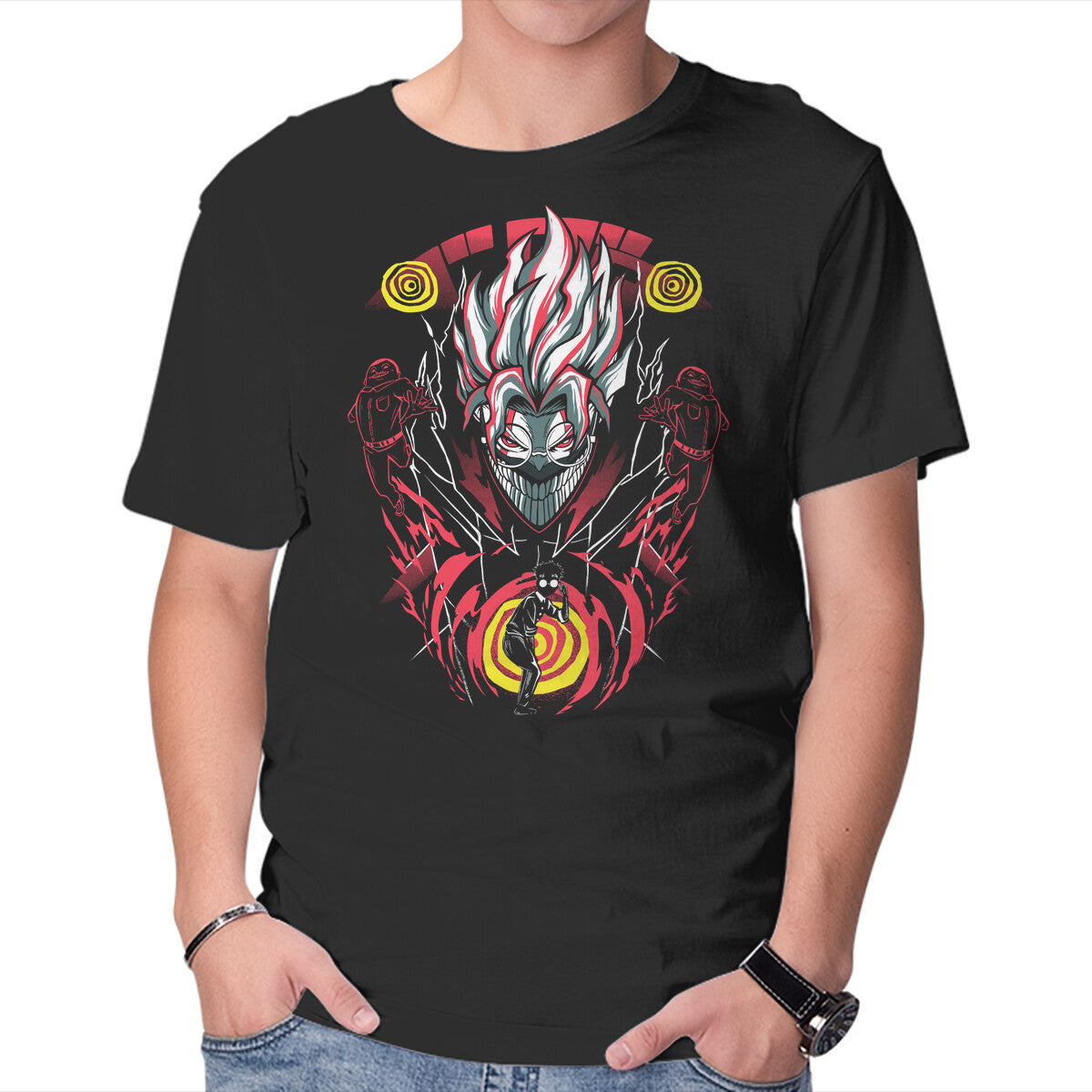 Unisex Crew Neck T-Shirt Paranormal Clash Graphic Short Sleeve Casual Tee XXXL