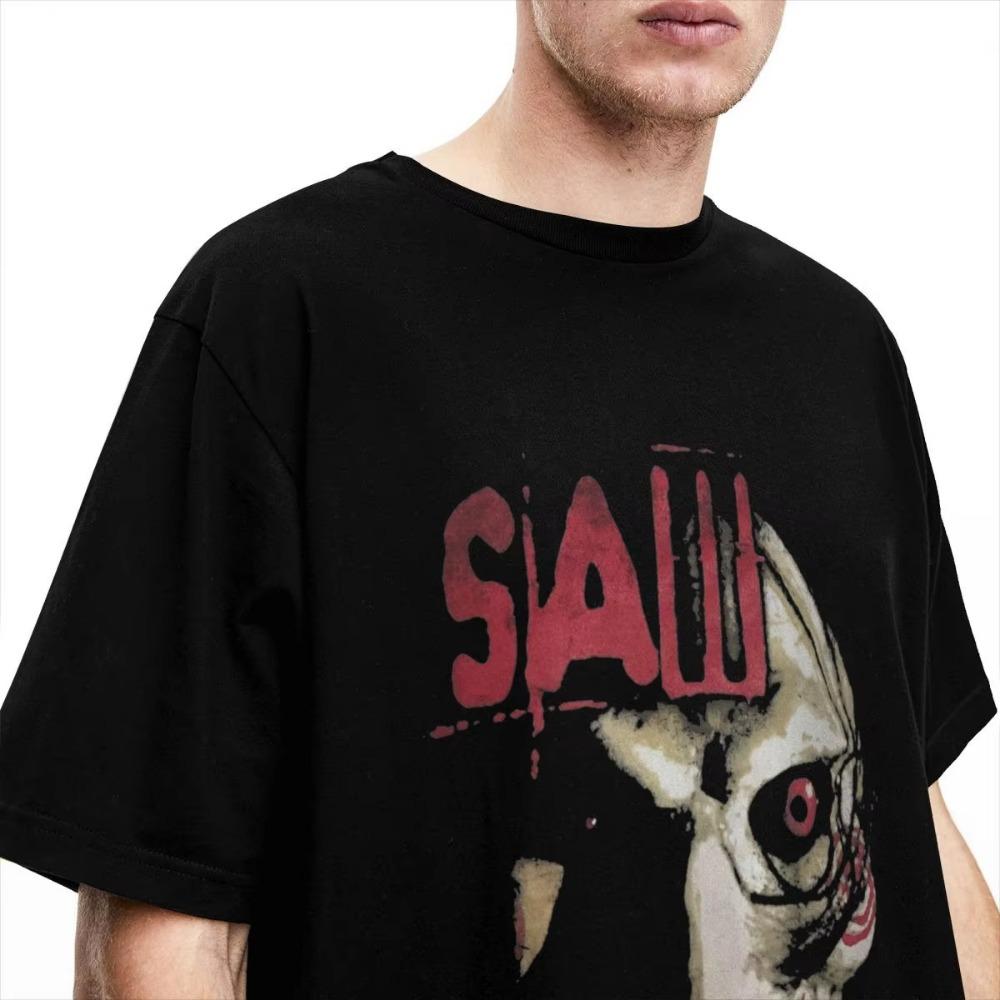 Men Women Saw X Horror Movie Lets Play A Game T-Shirts Accessories Humor Cotton T Shirts Tee Clothing Classic