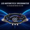 Motorcycle LED Digital Meter Kmh Speedometer RPM Odometer Dashboard For Honda Biz100 Biz125 C100 Brazil Fuel Gauge Moto Gauge