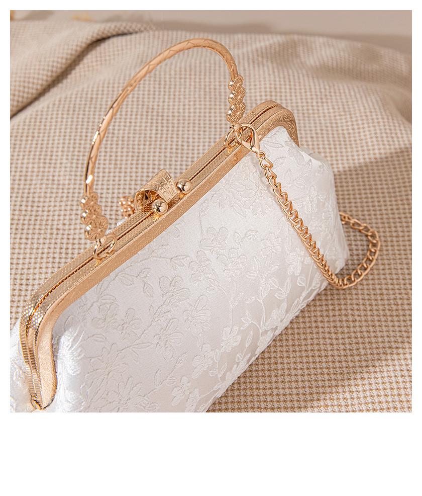 Elegante Hanfu-Tasche: Bestickter Cheongsam-Stil mit Froschknopf-Kissenschloss