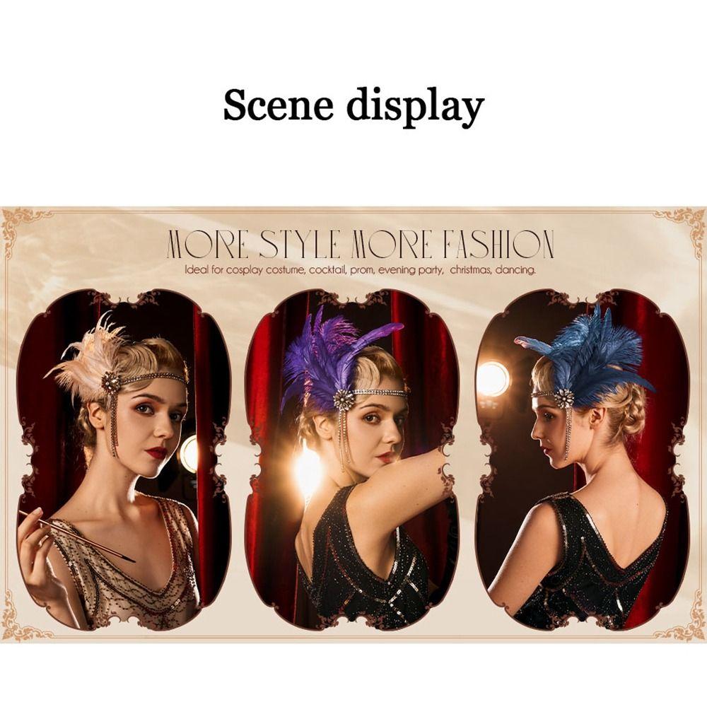 Headband Sequin Hair Band Feather Headwear Masquerade Party Hair Accessories Korean Style Headband