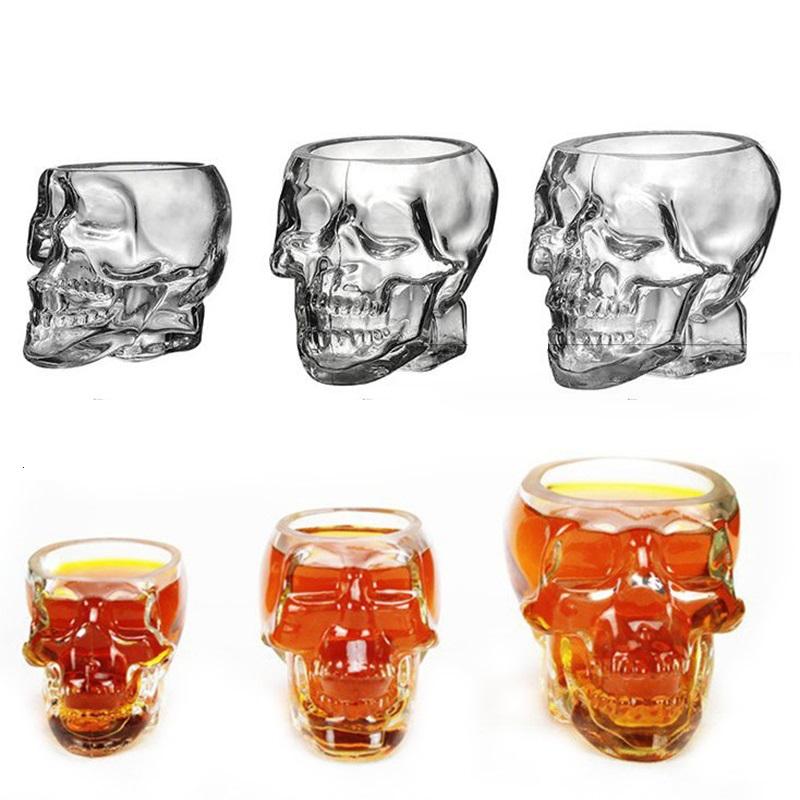 Bicchiere Teschio Trasparente Tazza Quarzo Trasparente Teschio Bar Teschio di Cristallo Bicchiere Vodka 75ml