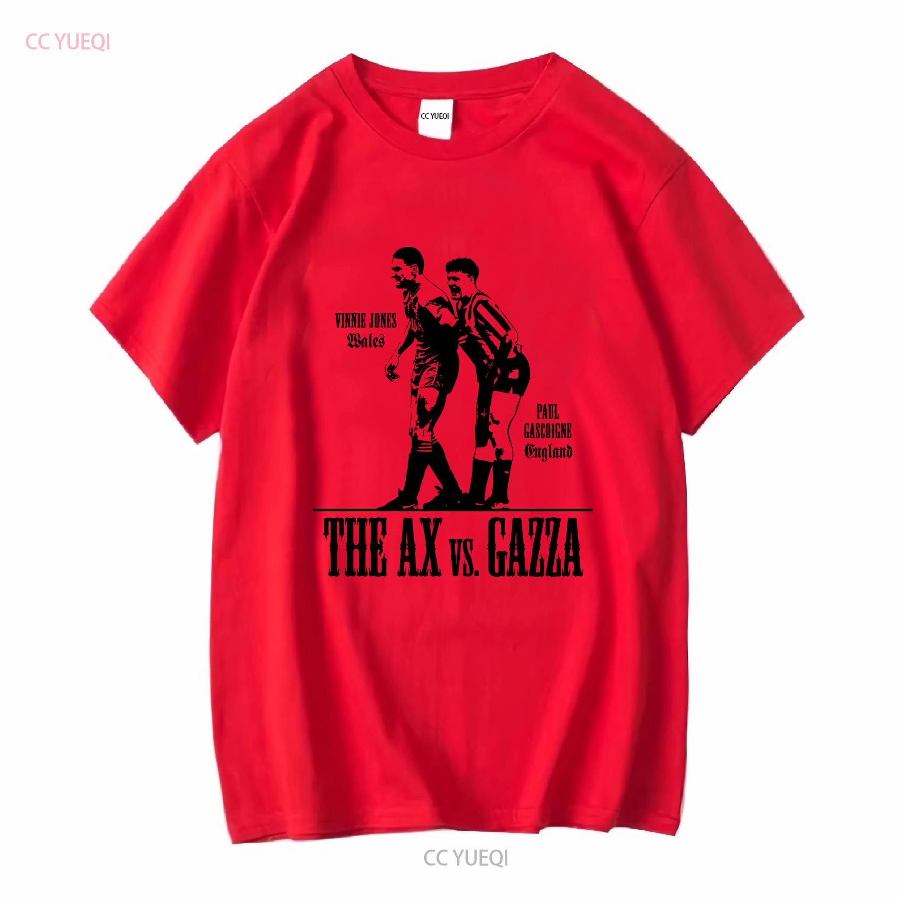 

Футболка Vinnie the Ax Jones против Paul Gazza Gascoigne с длинным или коротким рукавом, винтажная, стираная, удобная, мягкий топ для повседневной носки S