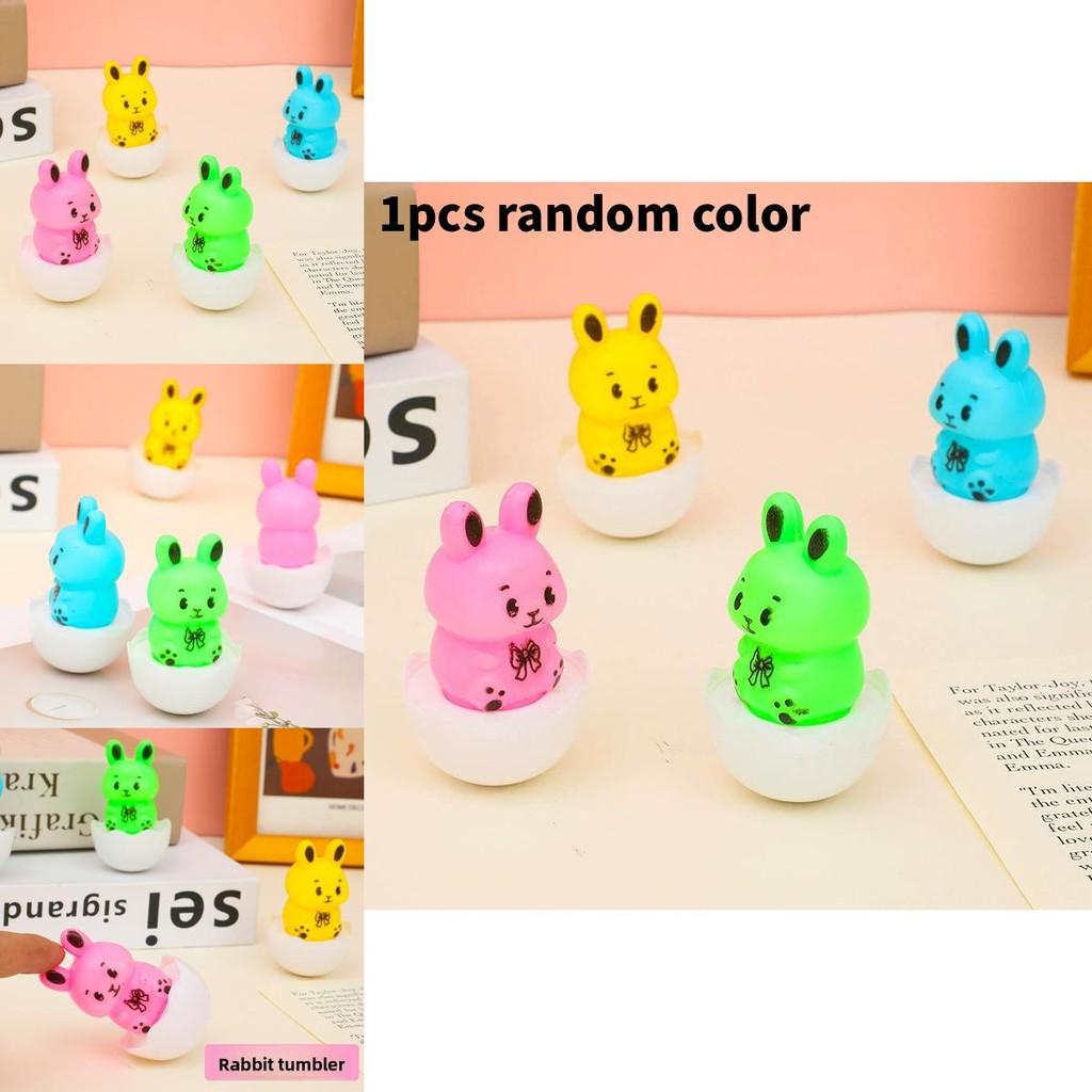 Rabbit Tumbler Toy For Kids With Plastic Resin Material And Educational Benefits