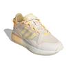 adidas ZX 2K Boost Pure Wonder Weiß Orangefarbener Stich Damen-Sneaker Solar-Gold GZ7875