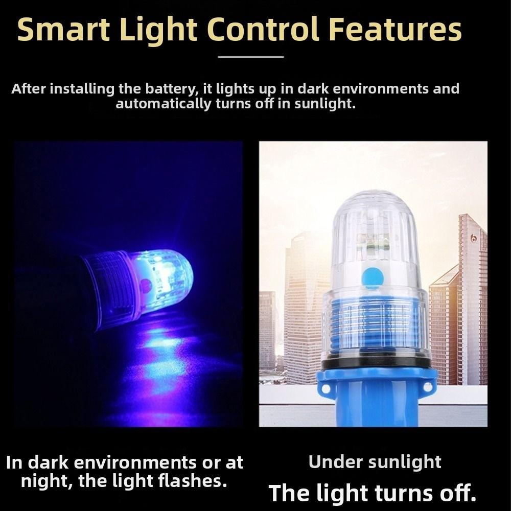 Floating LED Fishing Lights Monochrome Flashing Buoy Signal Light Fish Finder