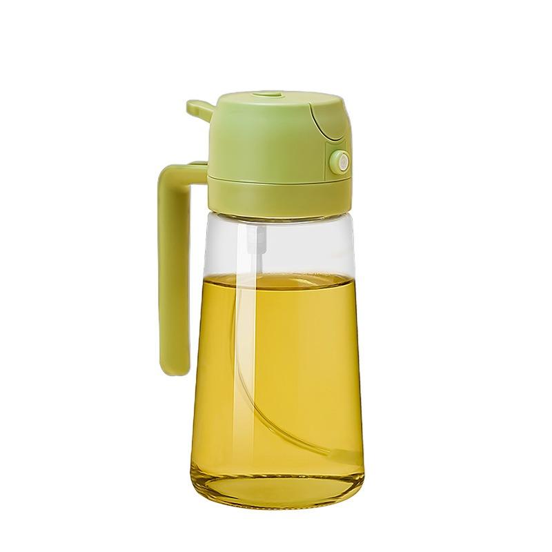 2in1 500ml Plastic Spray Oil Sprayer Bottle Dispenser Jar Cruet BBQ Kitchen Baking Roasting Picnic Tool