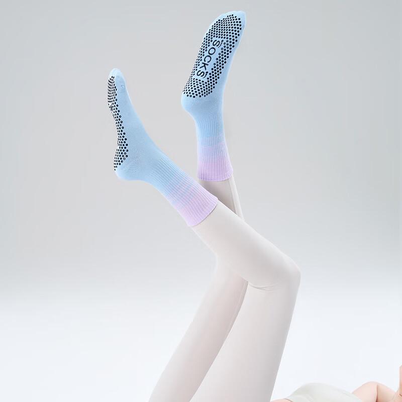 OEING Women s 2025 Gradient Non-Slip Pilates Yoga Socks One Size