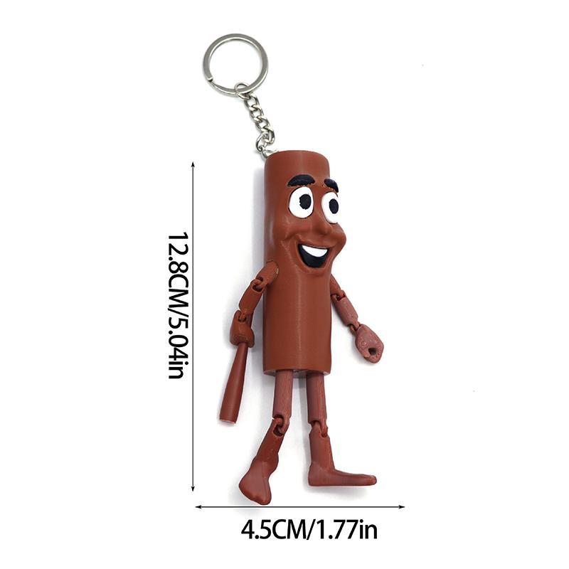 Shark Figurine Tungtungsahur Figure Keychain Desktop Decoration Articulated Tralalero Tralala Figure Ornament Funny Doll