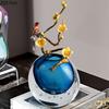 Enamel Colored Ocean Heart Glass Vase Desk Decoration Flowers Arrangement Transparent Blue Floral Vases Room Aesthetic Decor