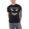 Disturbed T Shirt Scary Face Candle Band Logo New Official Mens Black
