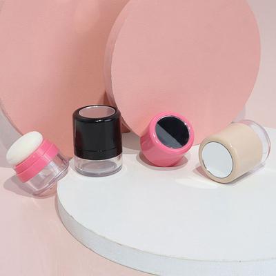 Mini Empty Refillable Loose Powder Box With Powder Puff Diy Cosmetic Powder Case Blusher Finishing Powder Jar Container