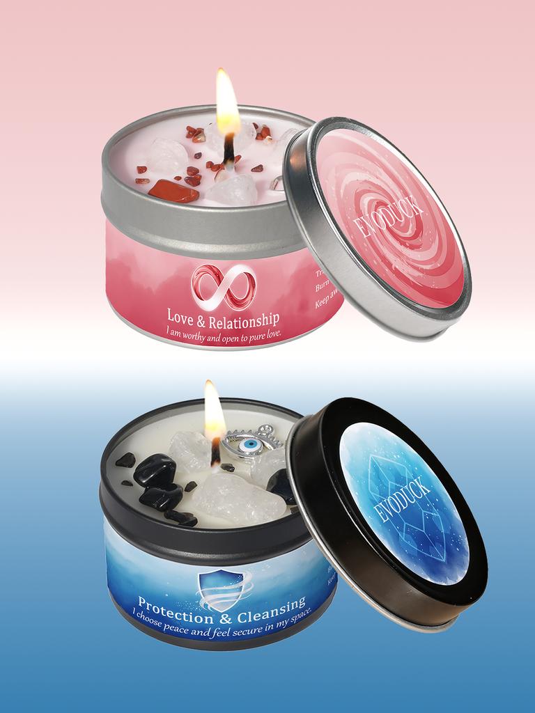 Scented Candles 3oz Law of Attraction Protection Manifestation Energy Boosting Christmas Home Decoration Candle Holders Gift