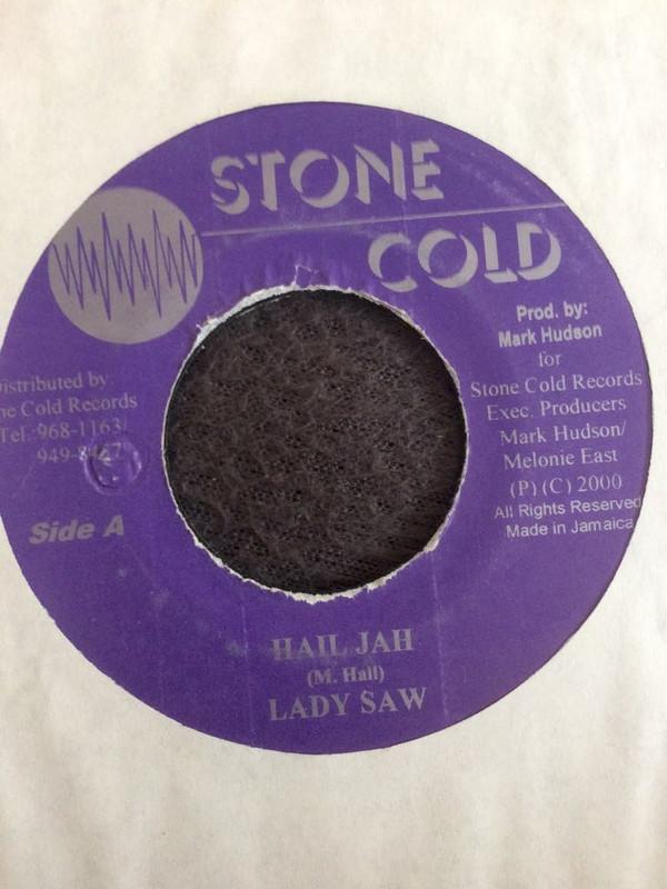

7inch Record LADY SAW - Hail Jah NONE Stone Cold 2000 Jamaica Reggae, Ska & Dub Used