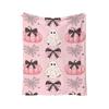 Flannel Blanket 70 Cm Halloween Printed Cozy Soft Throw for Couch Bed