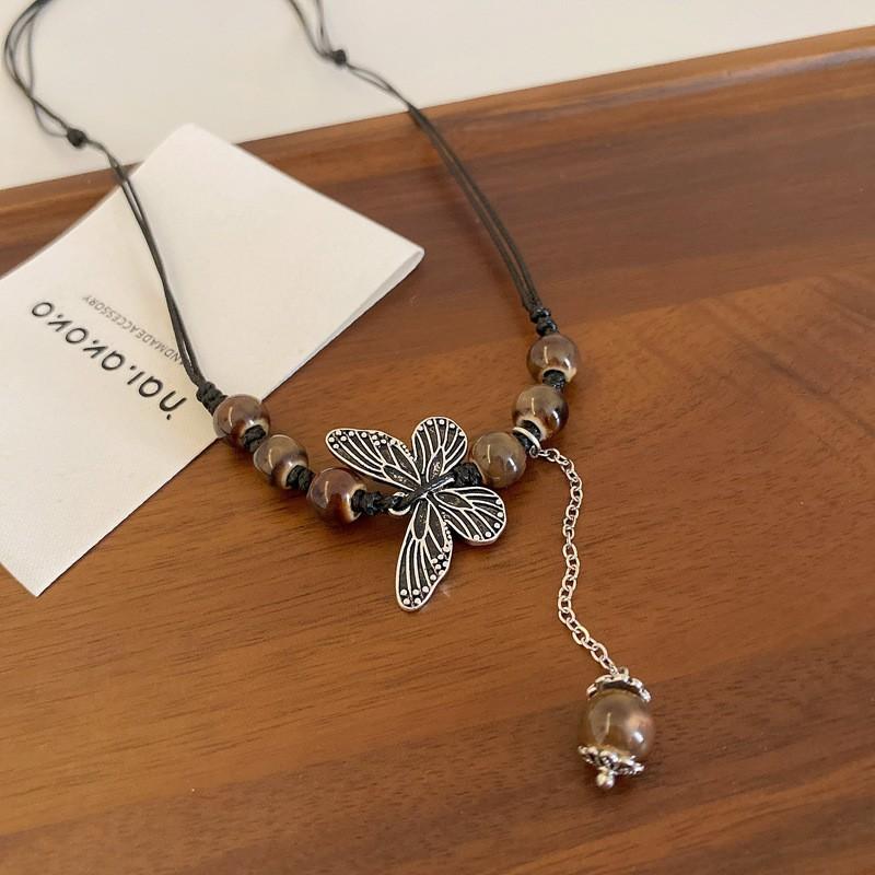 French Simple Geometric Hollow Stars Flower Pendant Necklace Sweater Chain Fashion Personality Items