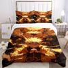 3pcs Naruto Nine Tailed Fox Design Quilt Cover Set - Soft and Cozy Bedroom, Guest Room and Dorm Decorative Bedding 3-Piece Set 1 Quilt Cover + 2 Pillo